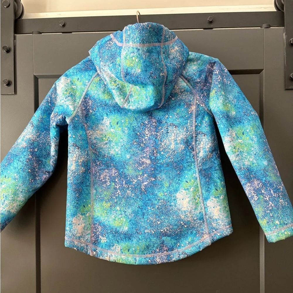 Target All in Motion Kids Fleece Lined Jacket Blue and Green Splash